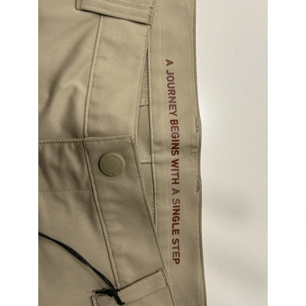 Rhone Commuter Pant Skinny Khaki 100541-212-36 Mens 36 NWT